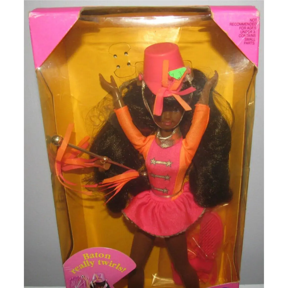 Mib Barbie Baton Twirling Skipper Doll African American Mattel 1992 7498