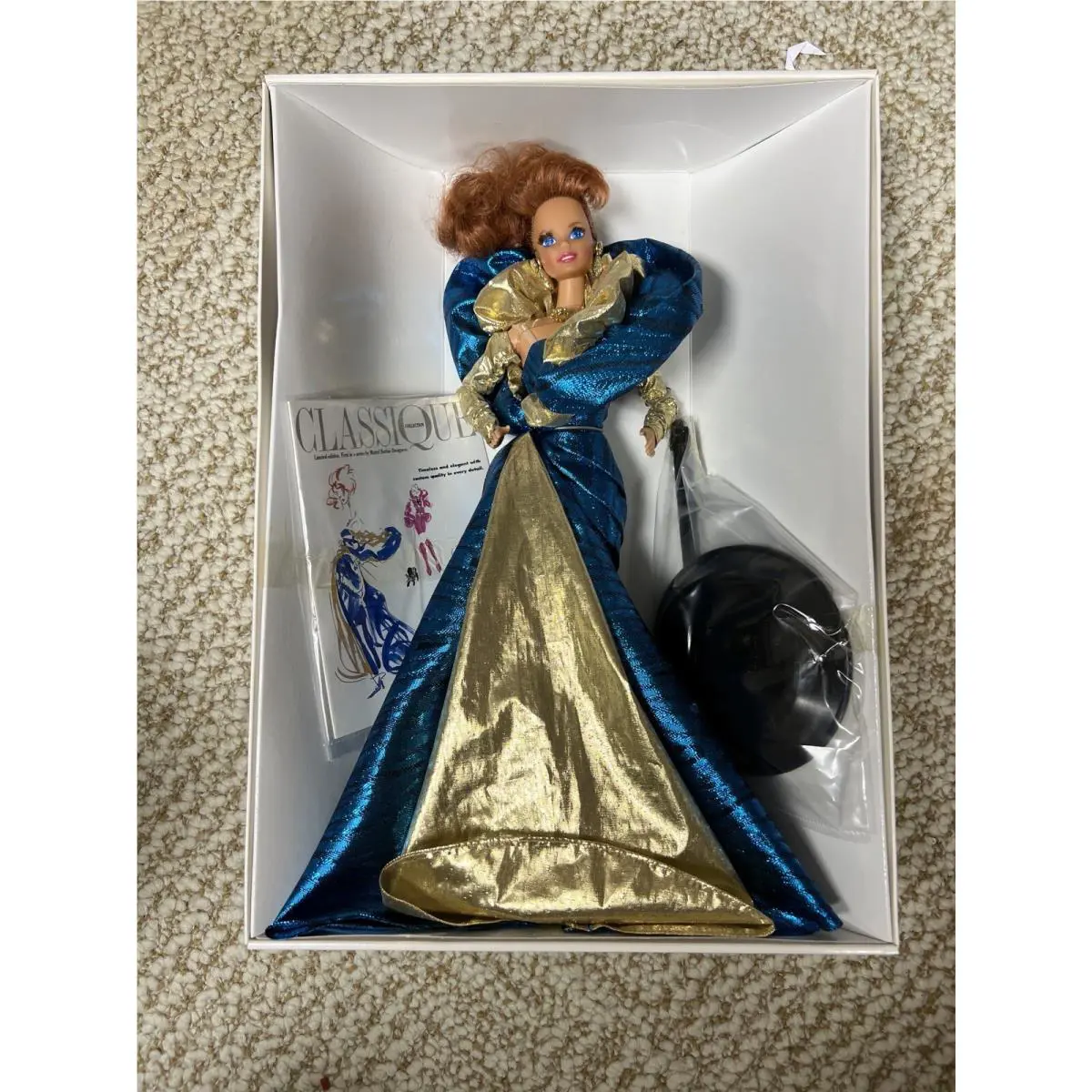 Vintage Benefit Ball 1992 Barbie Doll 1521 By Carol Spencer Scratch on Box