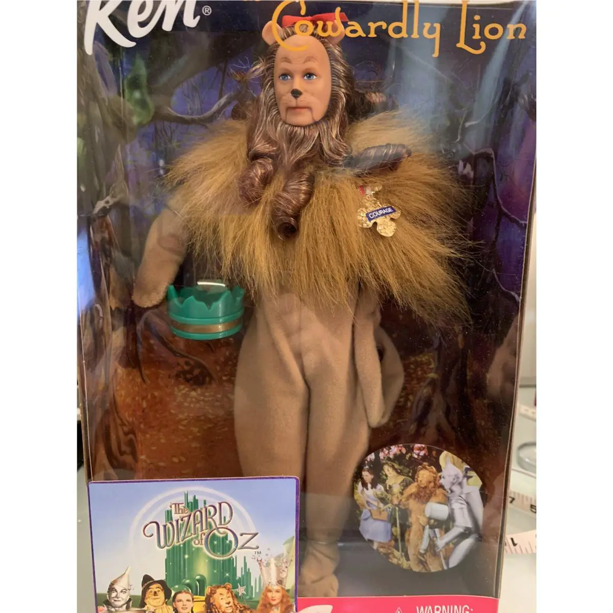Barbie The Movie Mattel Ken The Cowardly Lion Wizard of Oz 1999 Mib