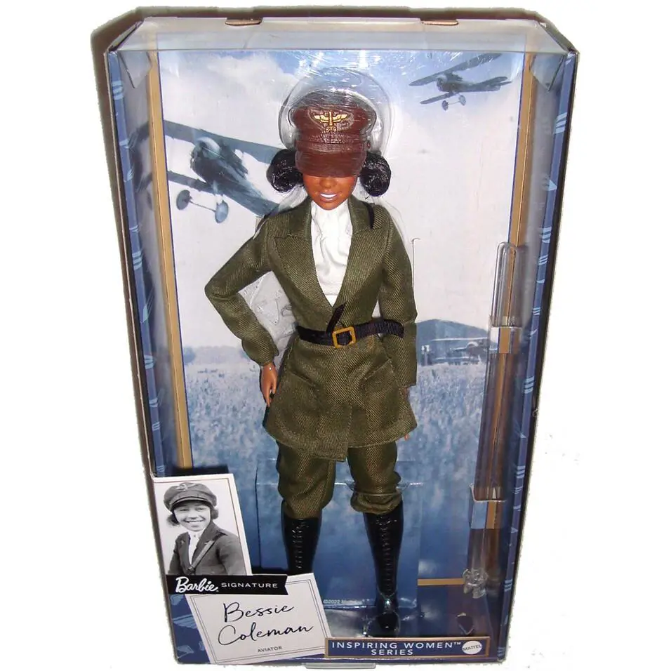 Barbie Doll Bessie Coleman Figure Mib Mattel Toy HJX37 Inspiring Women Series