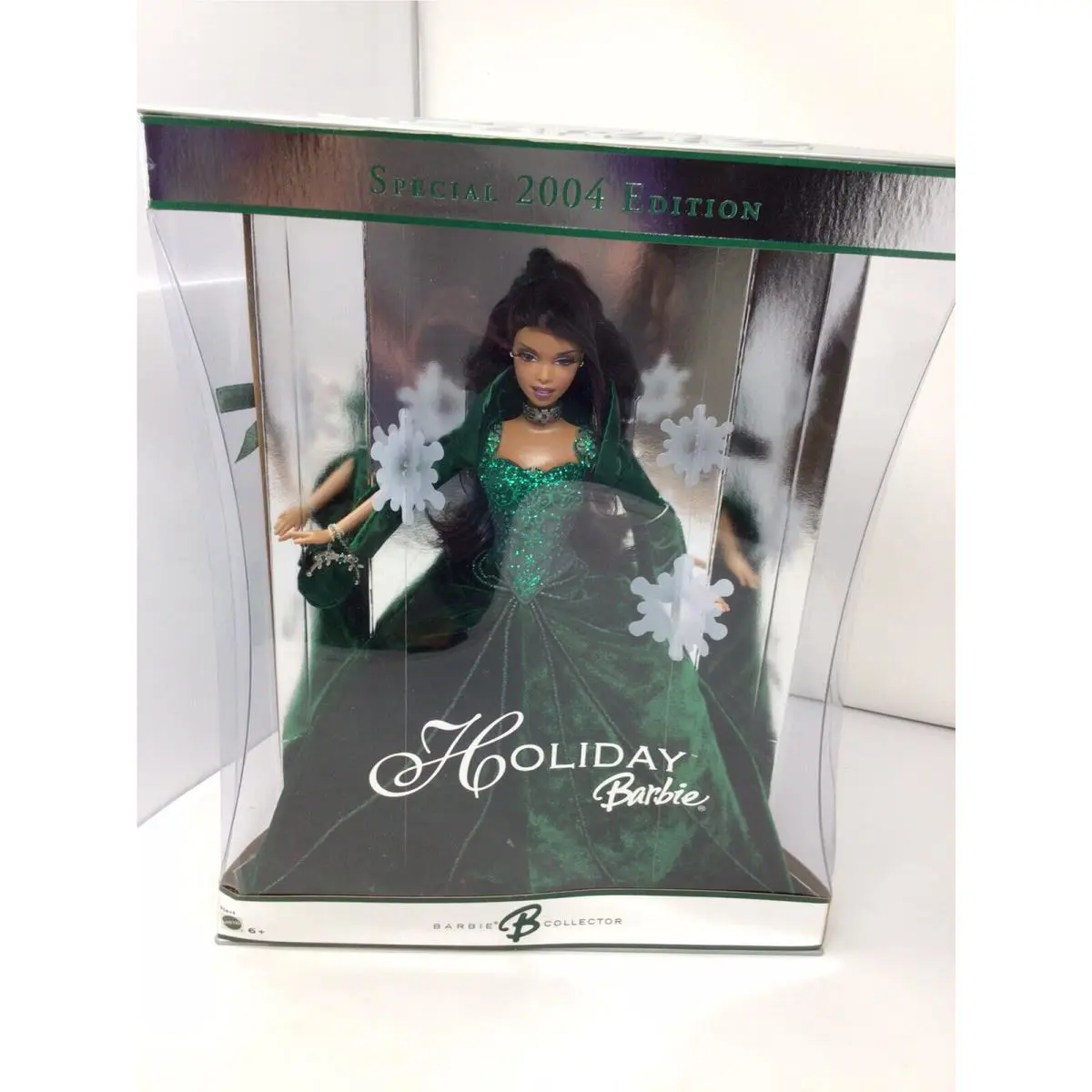 Holiday 2004 Barbie Special Edition Mattel Christmas B5848 Velvet Green Dress