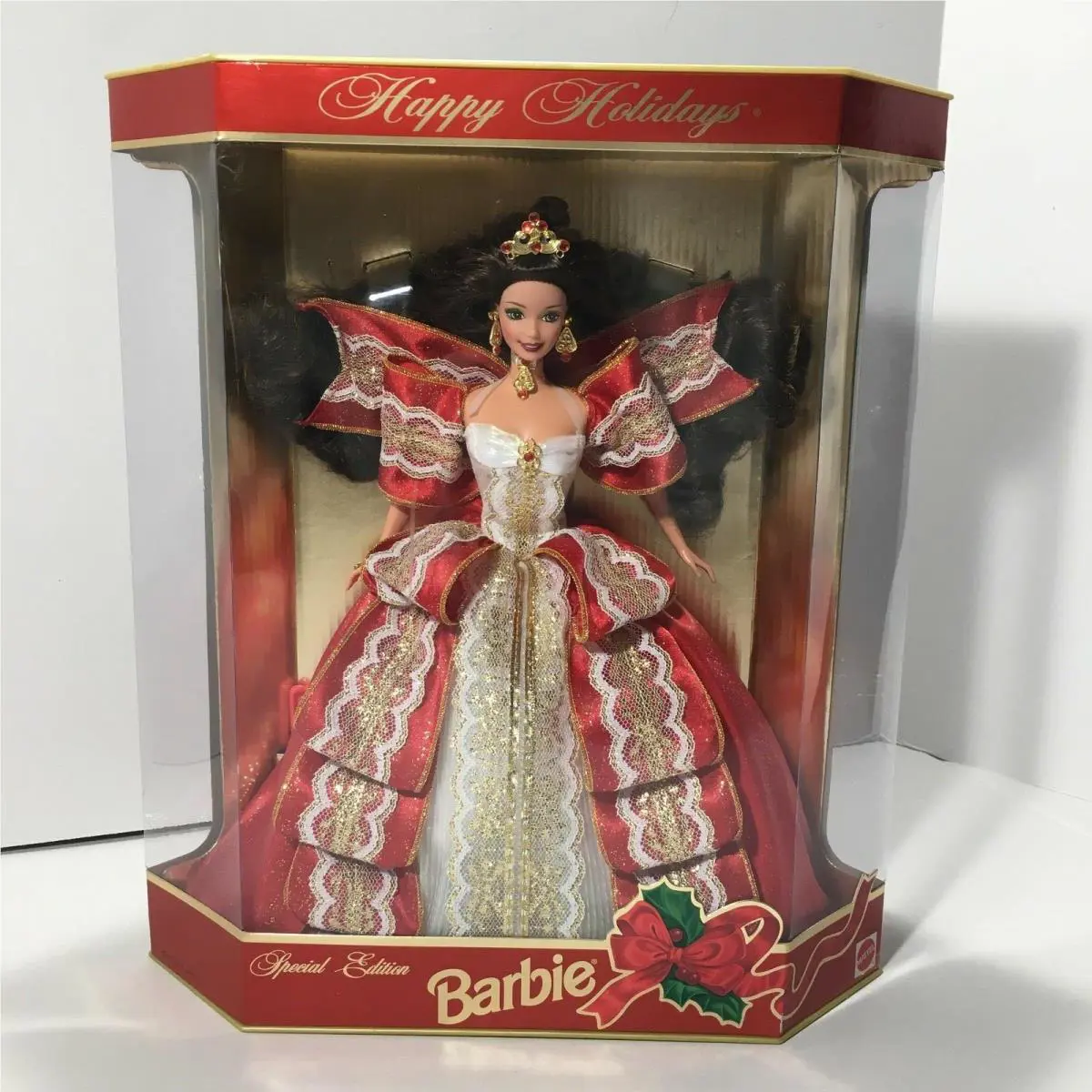 Vintage 1997 Happy Holidays Barbie Doll Special Edition 17832 Christmas Mattel