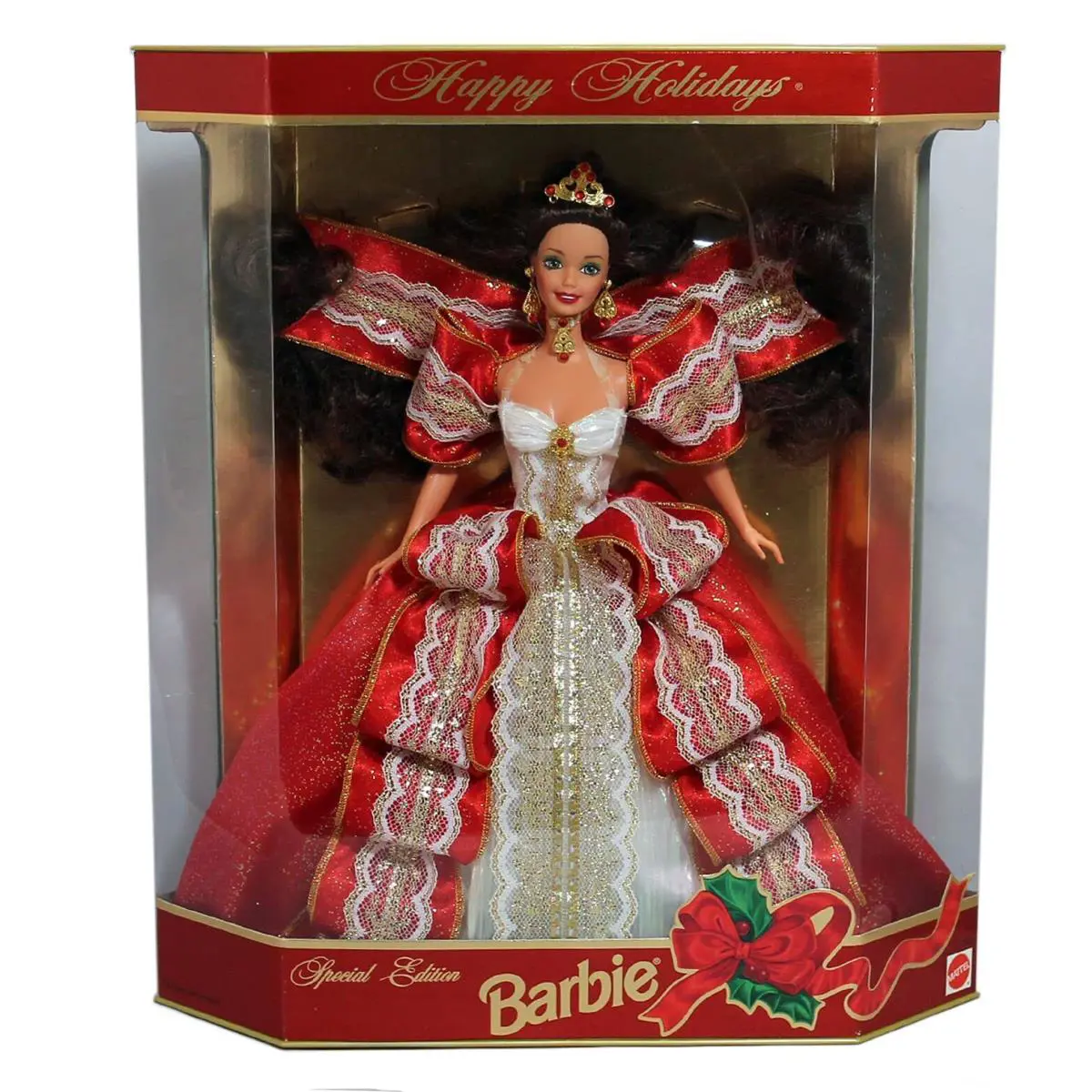 Happy Holidays Barbie Doll Special Edition 10th Anniversary Collectible 1997