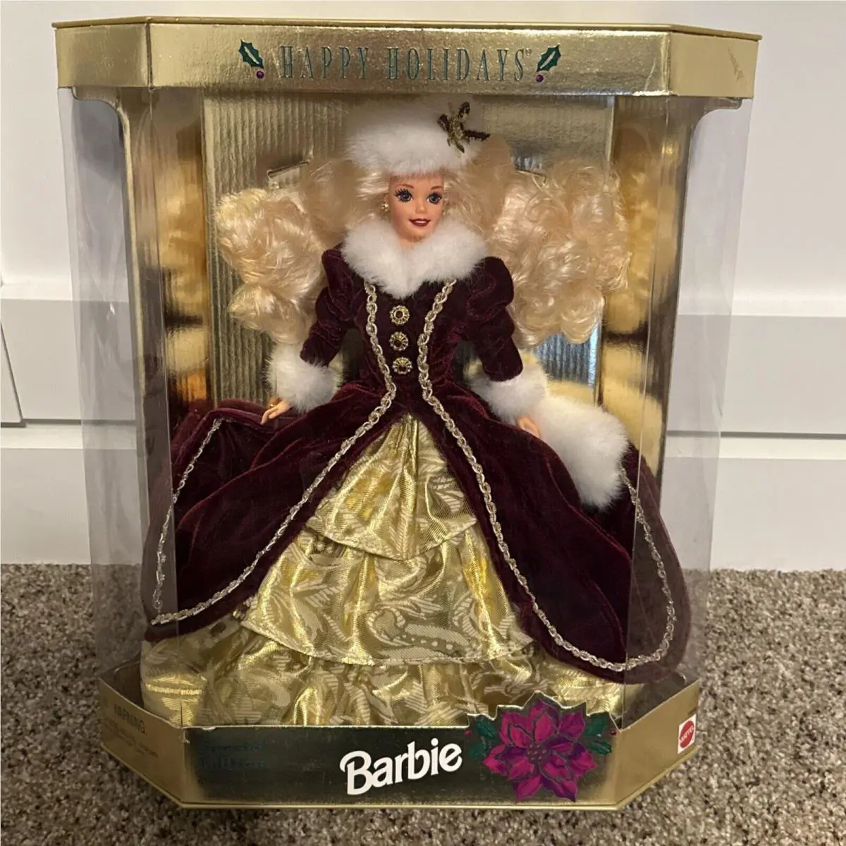 Vintage Barbie Doll Happy Holidays: Special Edition 1996 Mib Perfect Cond