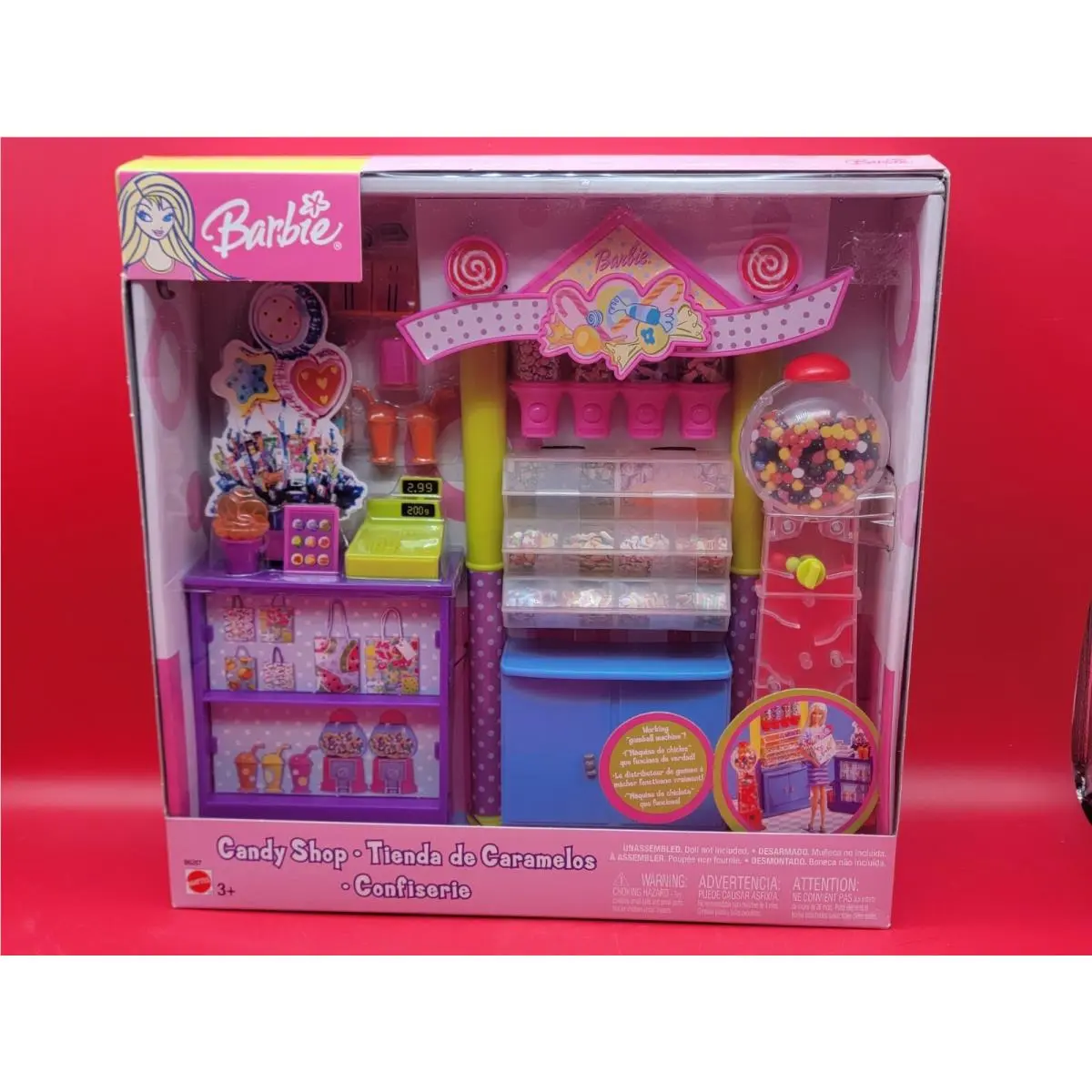 2003 Mattel Barbie Candy Shop Playset B6287 Nrfb