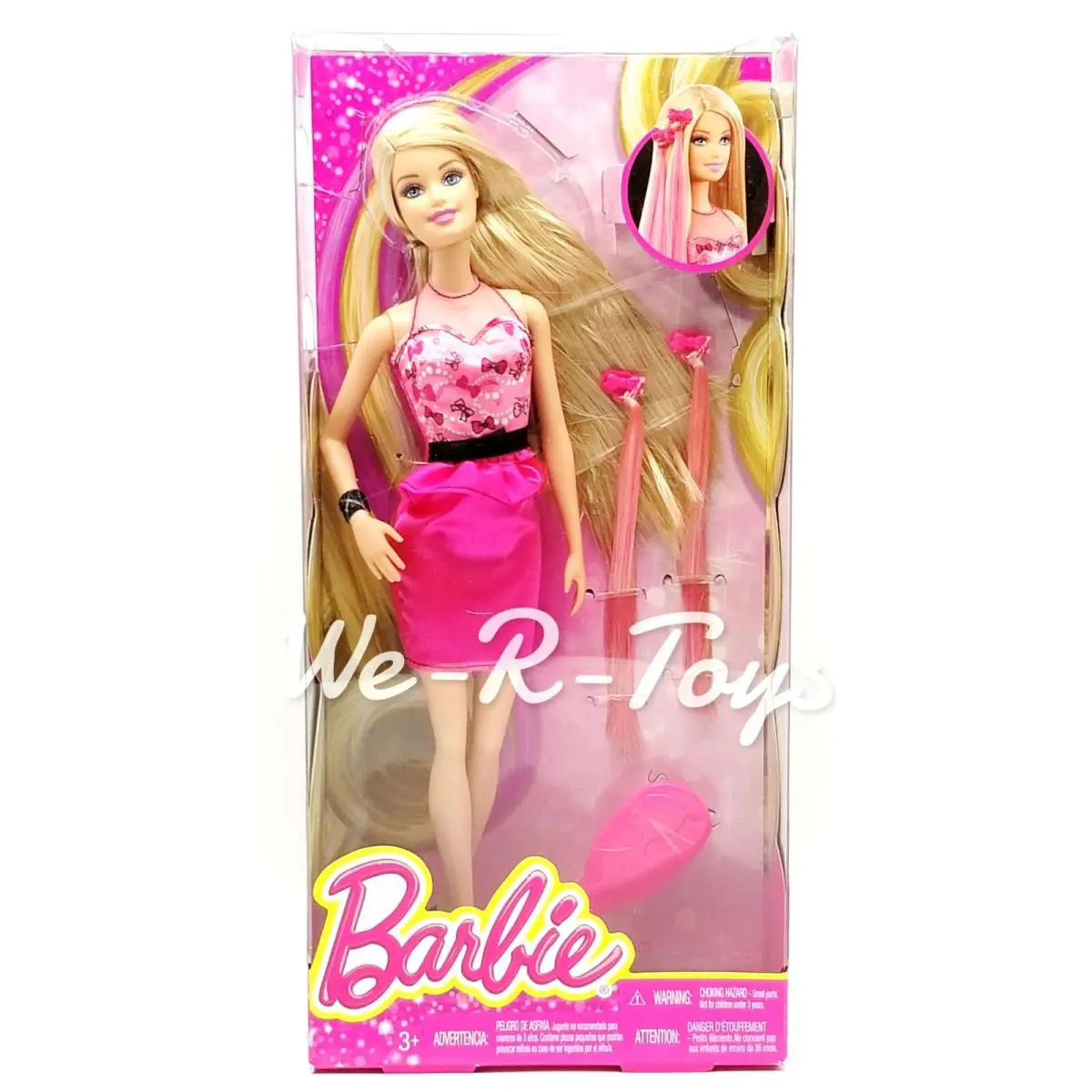 2013 Hairtastic Barbie Doll Mattel CBW36