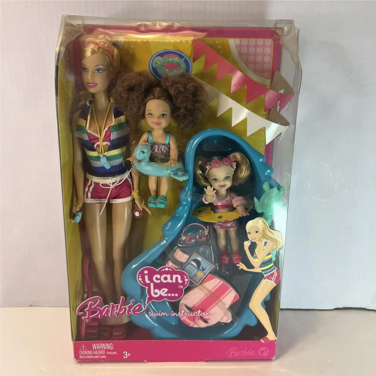 Barbie I Can Be Swim Instructor Playset Doll Kids Pool Mattel
