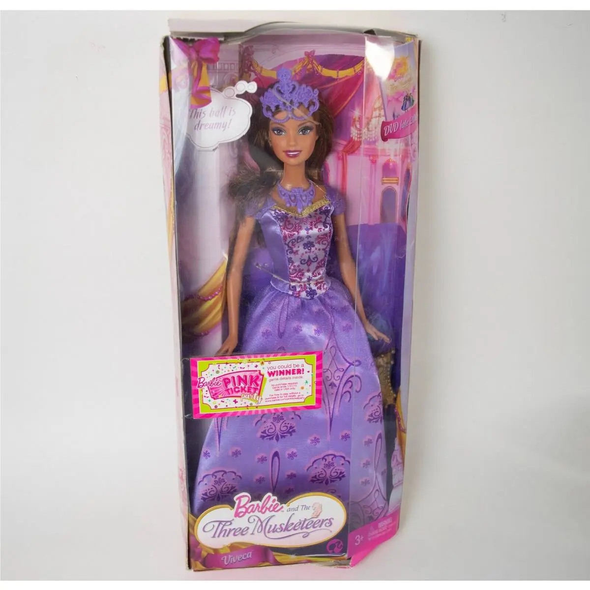 Mattel Barbie Viveca Doll Three Musketeers 2009 Htf Rare Fairy Tale Princess