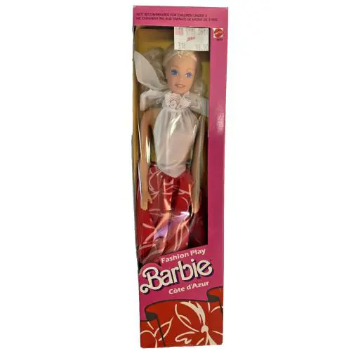 Mattel Barbie Fashion Play Cote d` Azur 1987 4835 From Asst. 7193 Nrfb