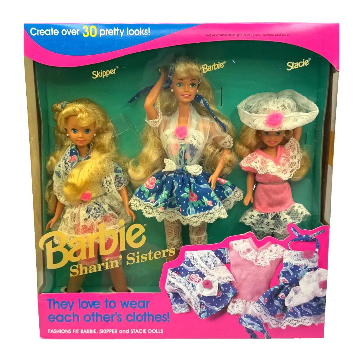 BK Barbie Doll 1992 Sharin` Sisters Skipper Stacie Gift Set 10143