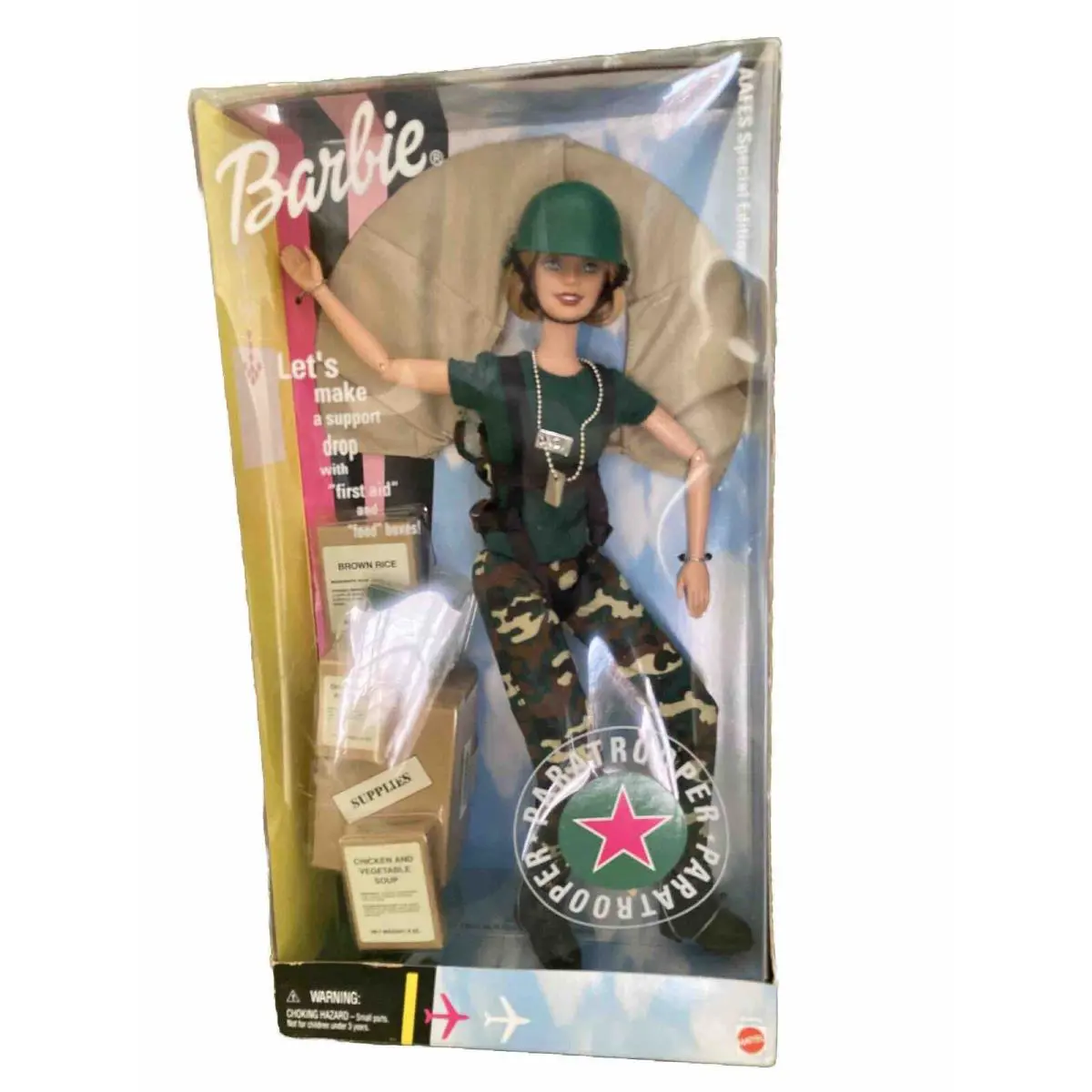 Paratrooper Barbie Doll Aafes Ed. 29474 2000 Vintage