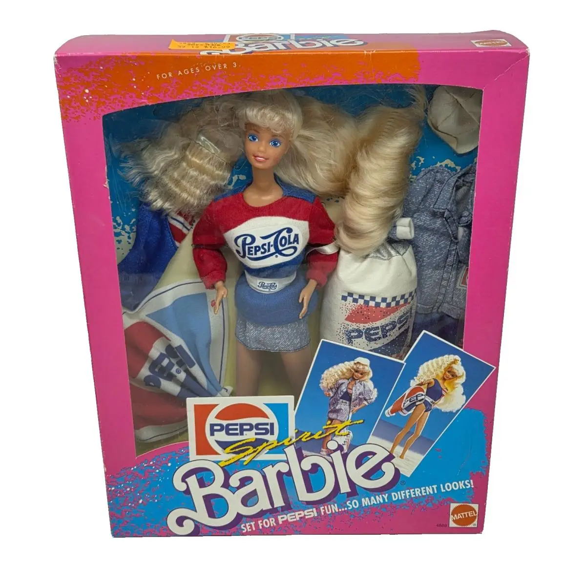 Vintage 1989 Pepsi Cola Spirit Barbie 4869 IN Box Mattel