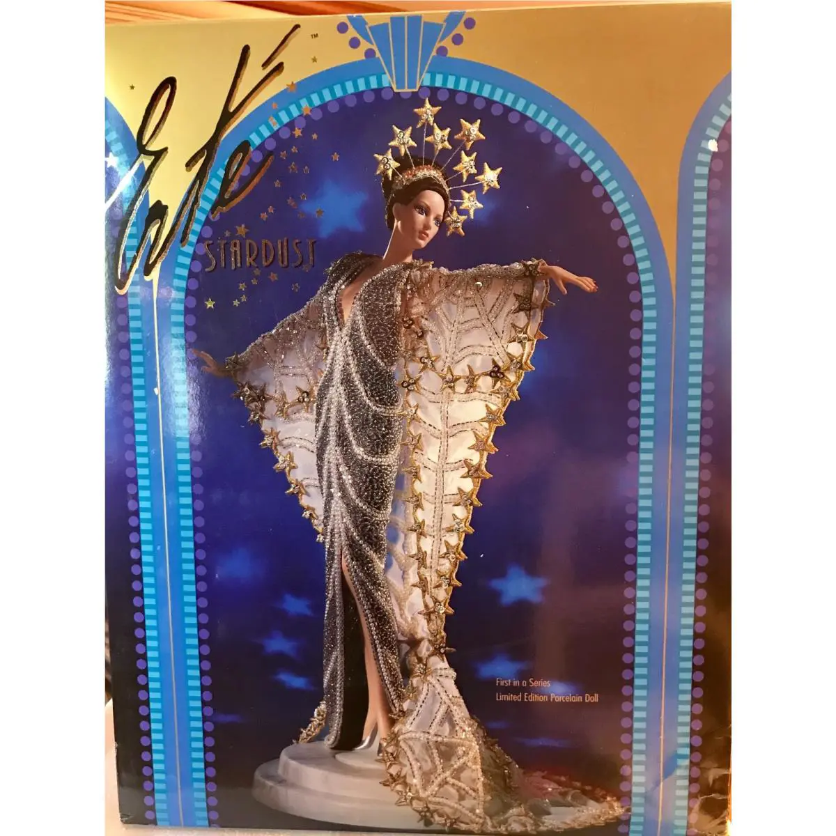 Barbie: Stardust Porcelain Collectible Designed by Erte Lmtd Ed 1995 10993