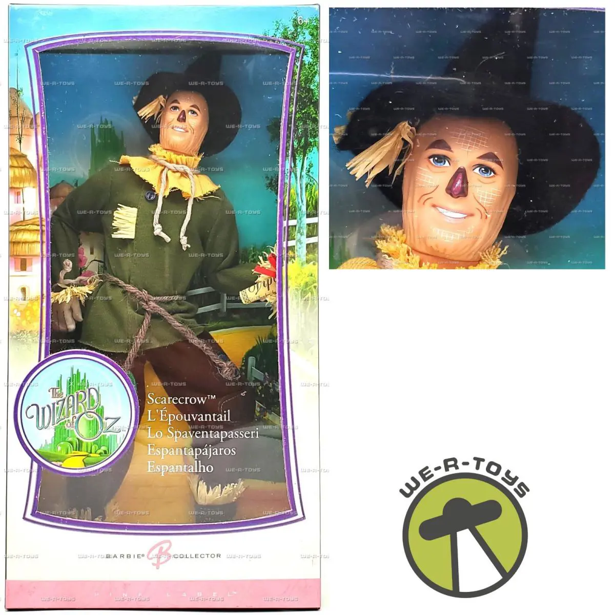 Barbie Ken as The Scarecrow The Wizard of Oz Pink Label Doll Multilingual K8689