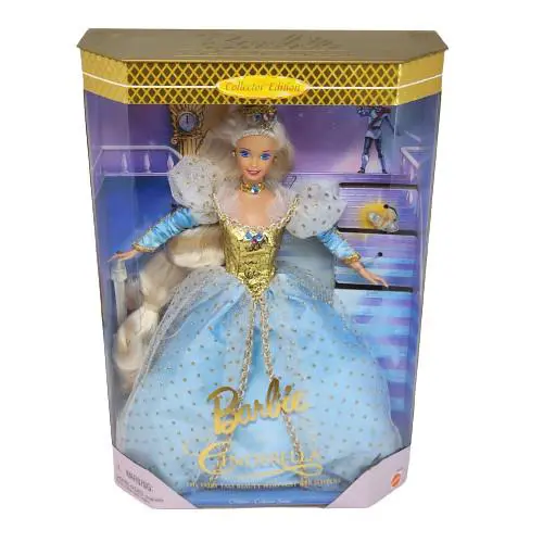 Vintage 1996 Mattel Cinderella Barbie Doll 16900 IN Box Disney