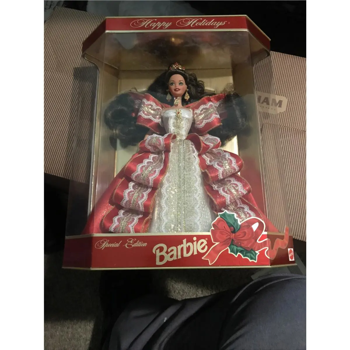 1997 Rare Gold Green Eyes Happy Holidays Spec. Edition Barbie / Misprint 17832