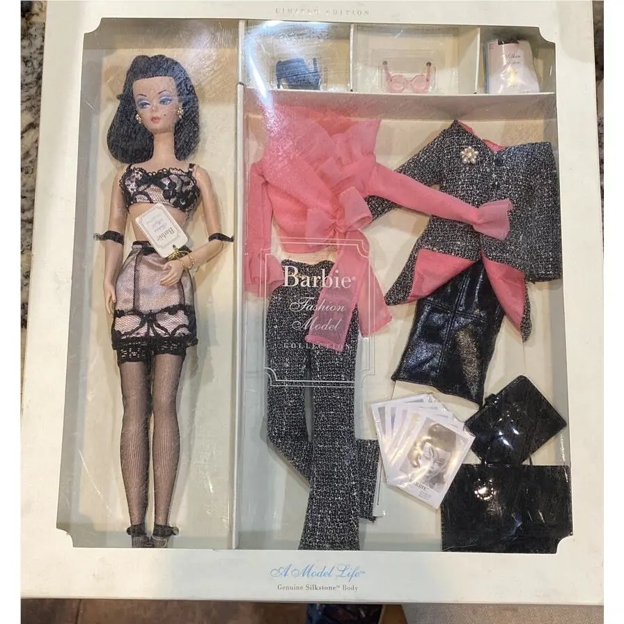 2002 Barbie Doll Silkstone Nrfb A Model Life Fashion Model