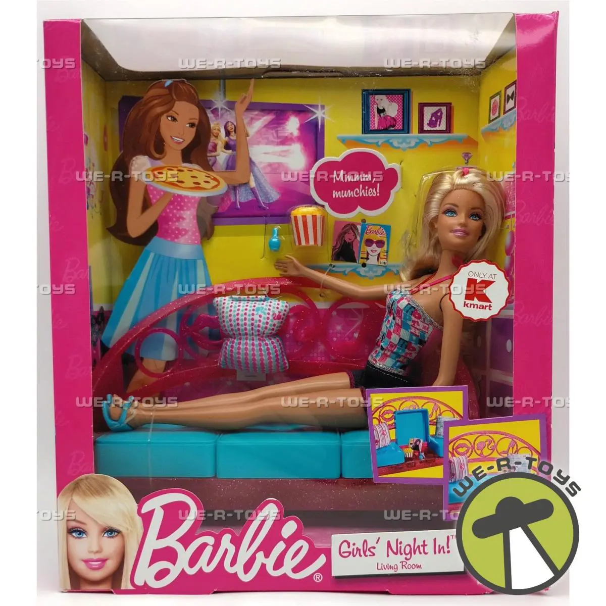 Girls Night In Living Room Barbie Doll Furniture Playset 2011 Mattel X4932