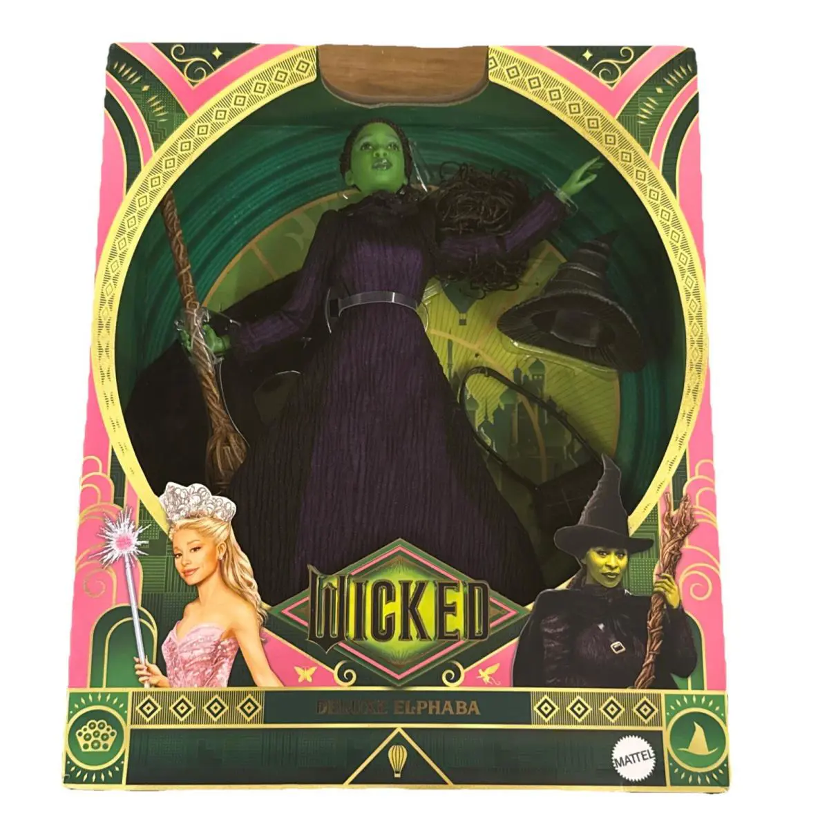 Mattel Universal Wicked Deluxe Elphaba Fashion Doll Accessories Movie Toy