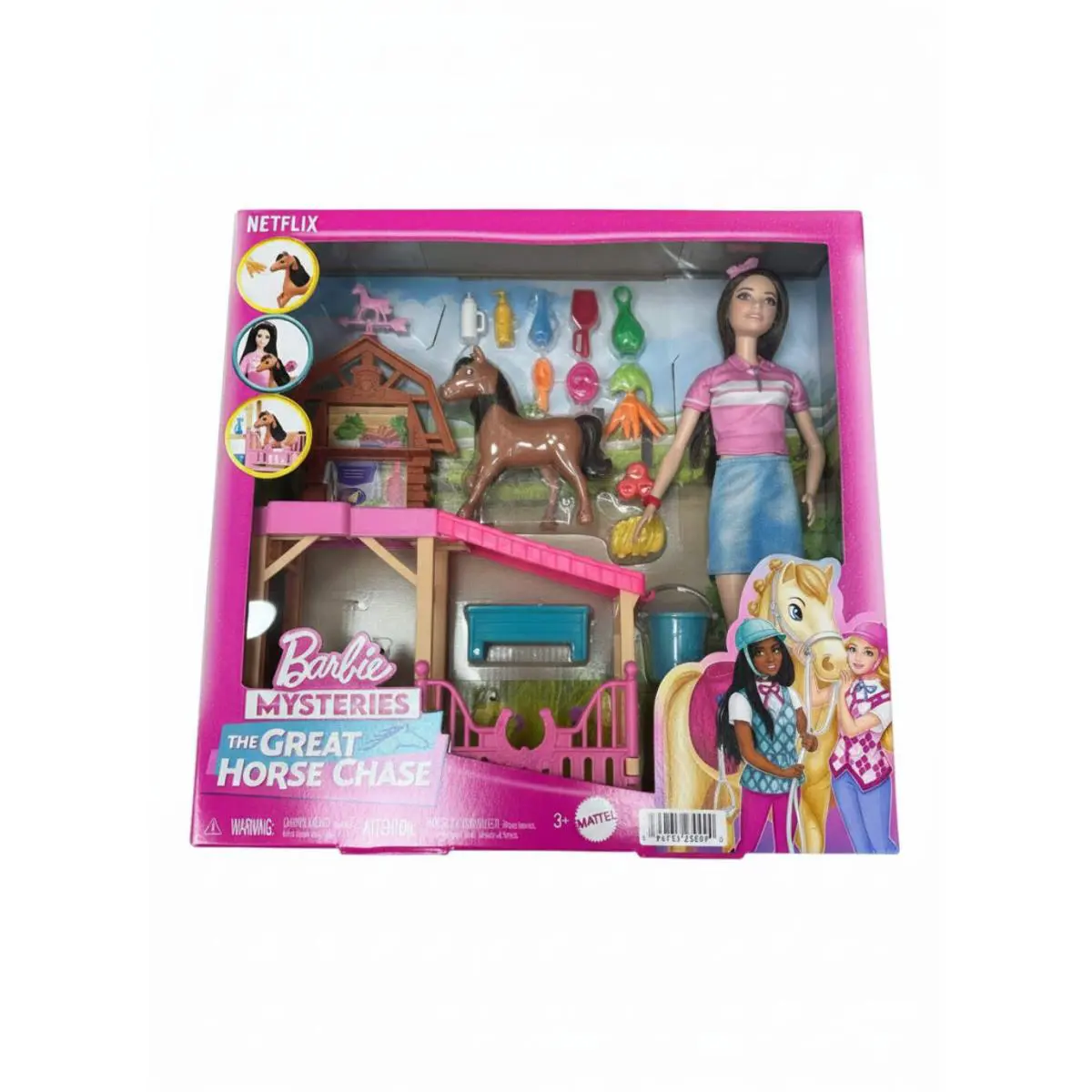 Mattel Barbie Mysteries The Great Horse Chase Stable Set Doll Pony HXJ40 HXJ40-9