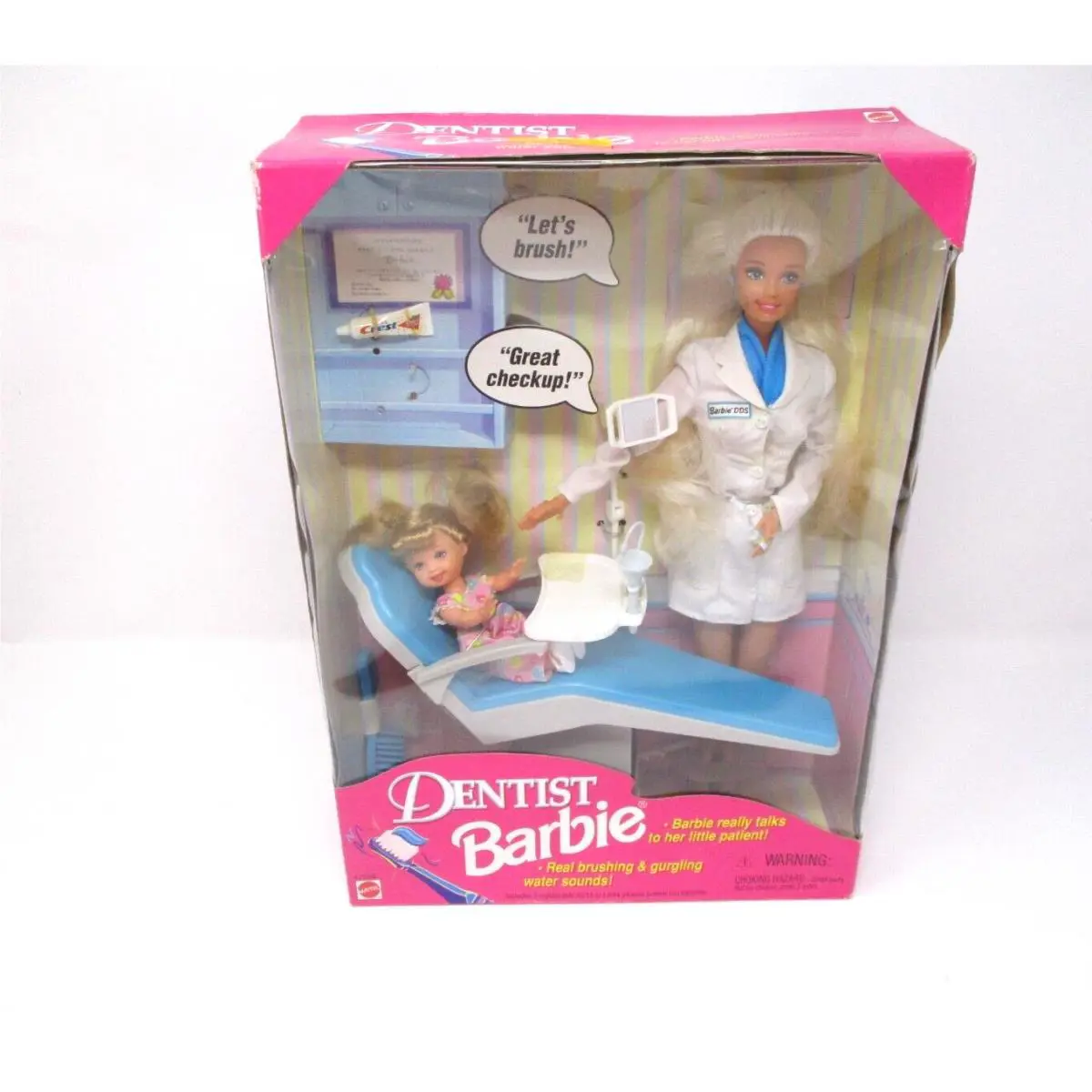 Vintage 1997 Dentist Barbie Nrfb 17255 Blonde Hair