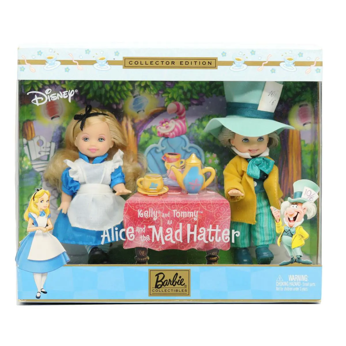 2002 Kelly and Tommy as Alice In Wonderland and The Mad Hatter CE Nrfb