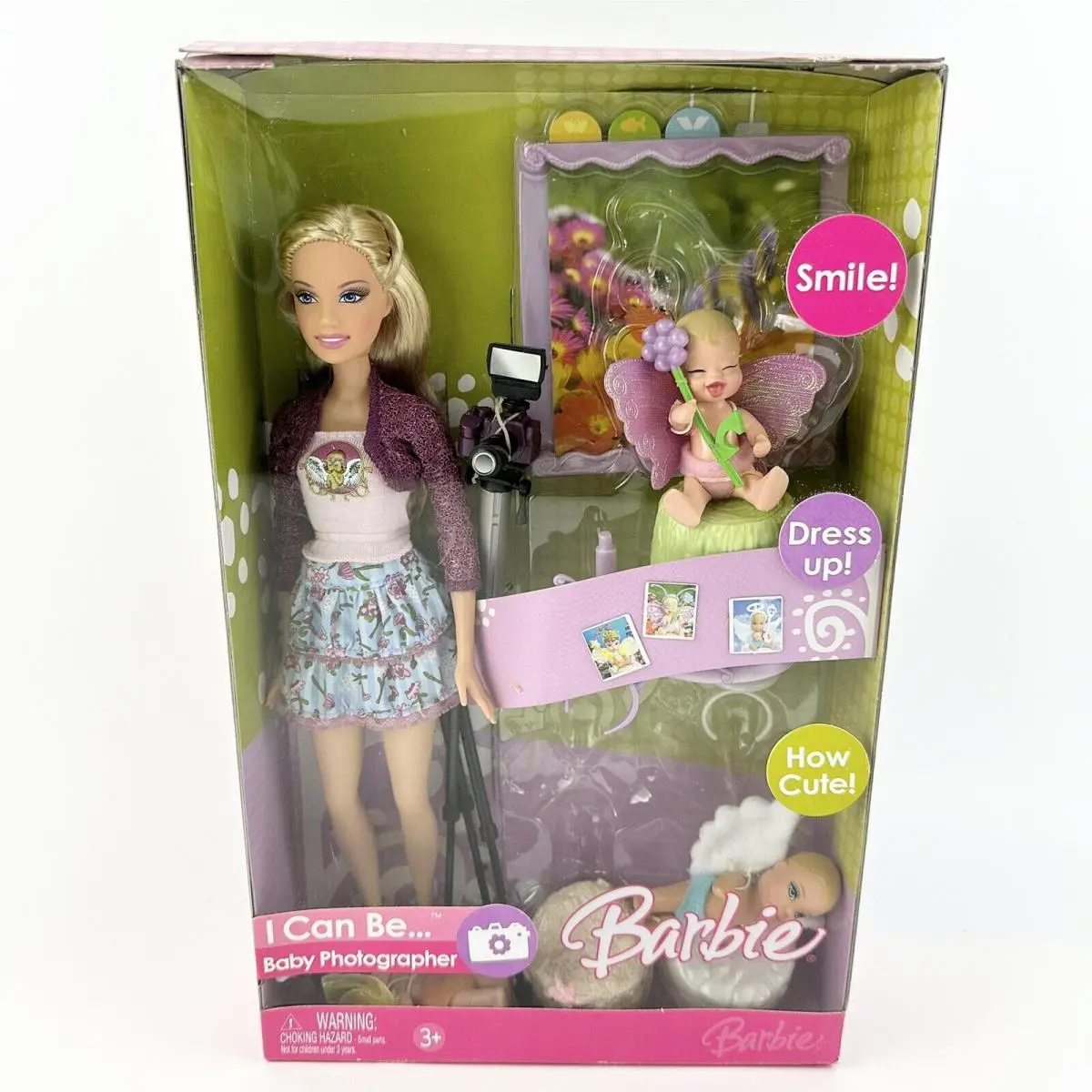 Barbie I Can Baby Photographer Playset K8577 Mattel 2006