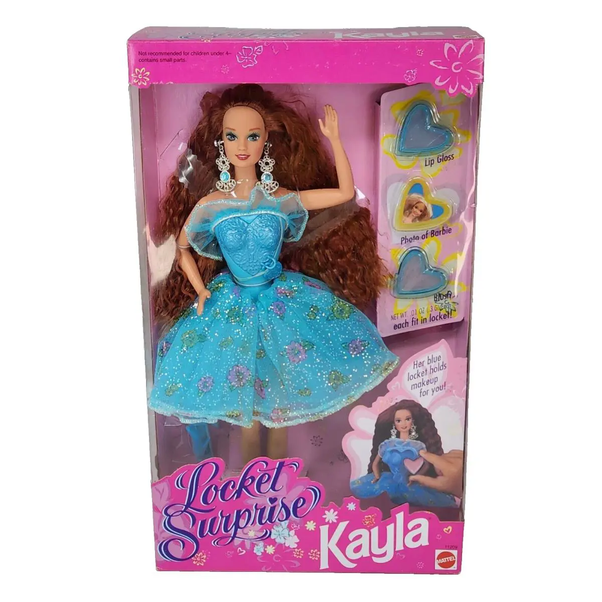 Vintage 1993 Locket Surprise Kayla Barbie Doll Nrfb 11209 Mattel