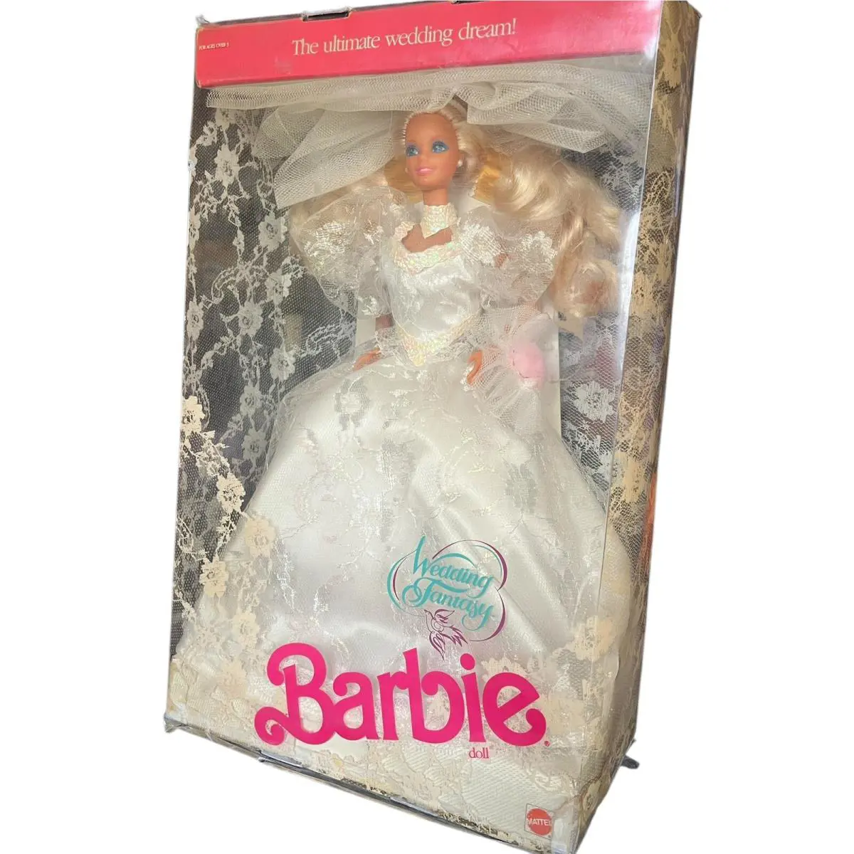 Vtg Barbie Doll Bride Wedding Fantasy 1989 Lace Gown The Ultimate Wedding Dream