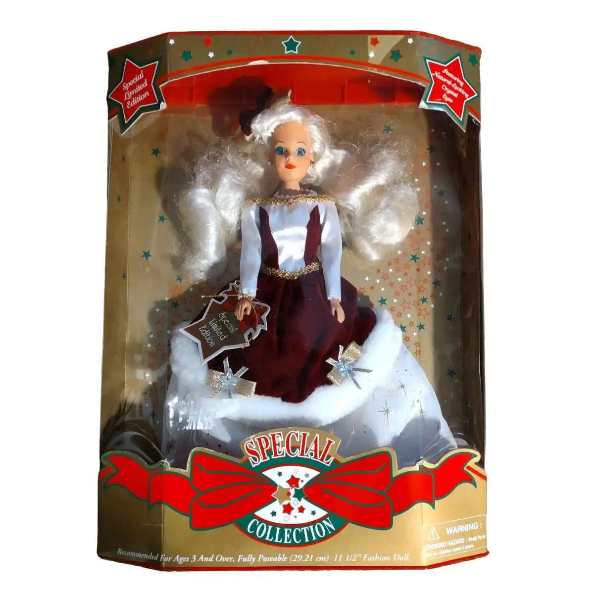 Barbie Special Limited Edition Collection Christmas Doll Crystal Eyes