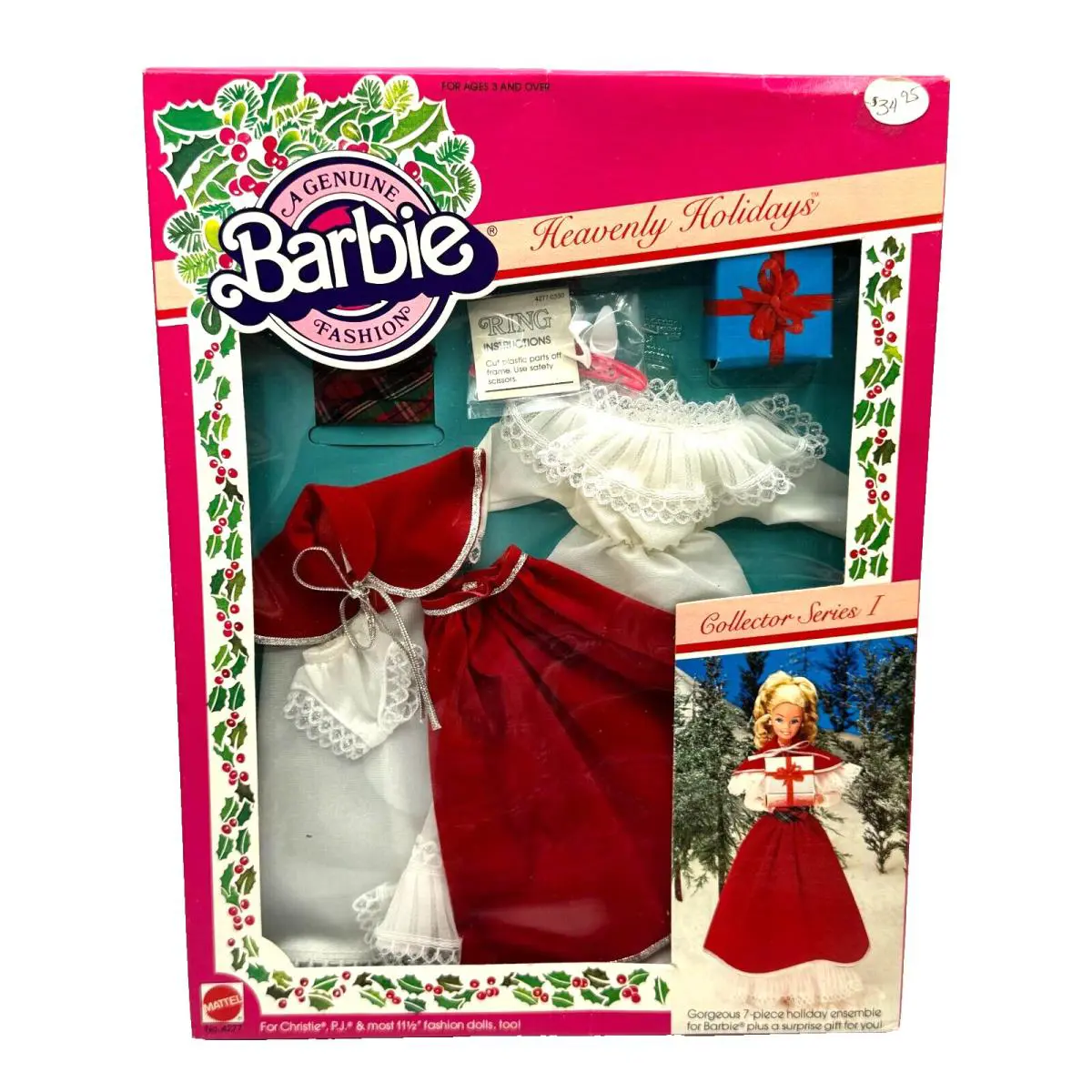 BK L Barbie Doll Fashion 1982 Vintage Collector Series I Heavnely Holidays