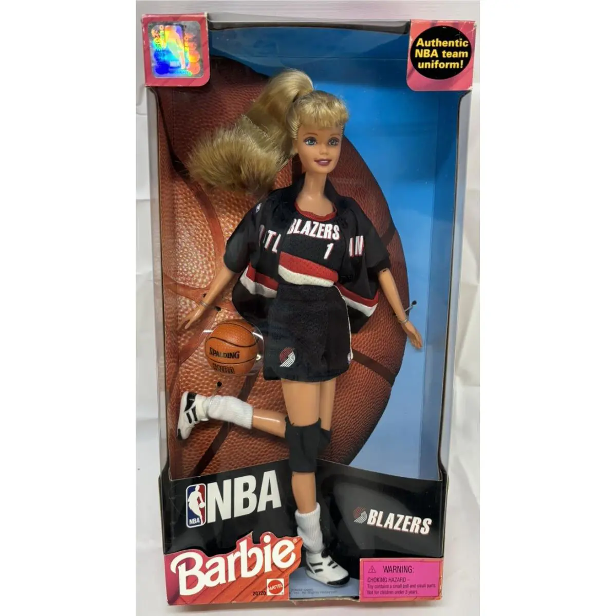 Nrfb Vtg 1998 Nba Barbie Portland Trail Blazers 20720 Team Uniform Basketball