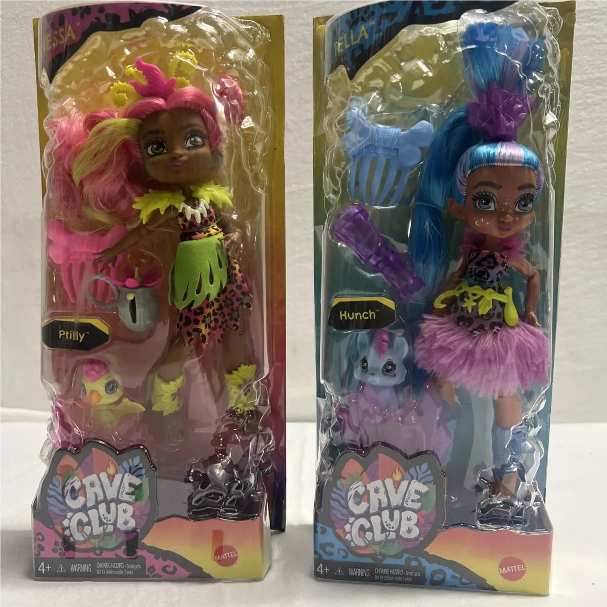 Cave Club Fernessa Fashion Girl Doll Dinosaur Pet Ptilly Prehistoric Kids