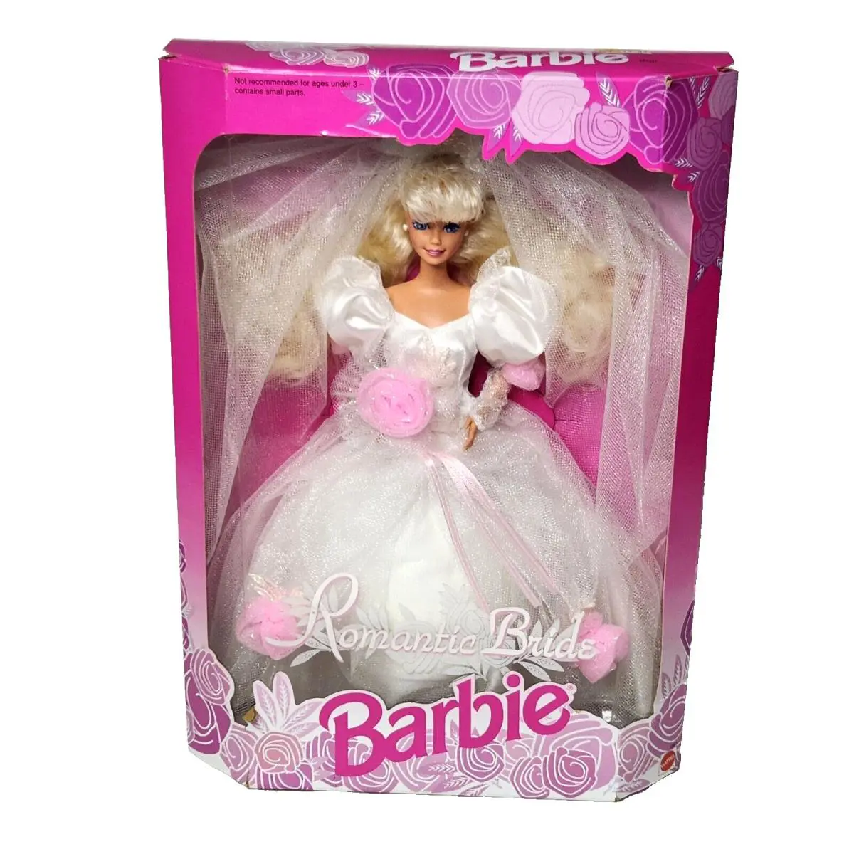 Vintage 1992 Romantic Bride Barbie Doll Mattel Box 1861 White