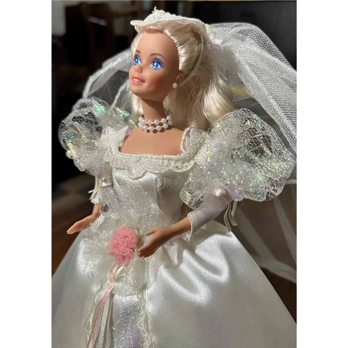 Dream Bride Barbie In Satin Lace Doll Accessories 1991 -displayed Only