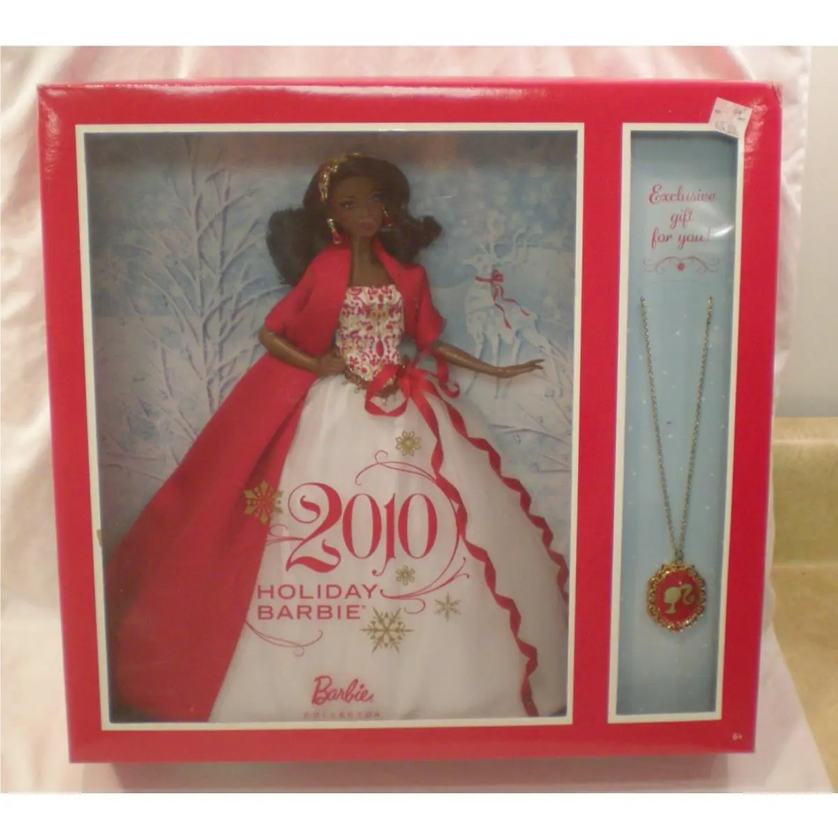 Mattel 2010 Holiday Barbie Collector African American Doll with Necklace