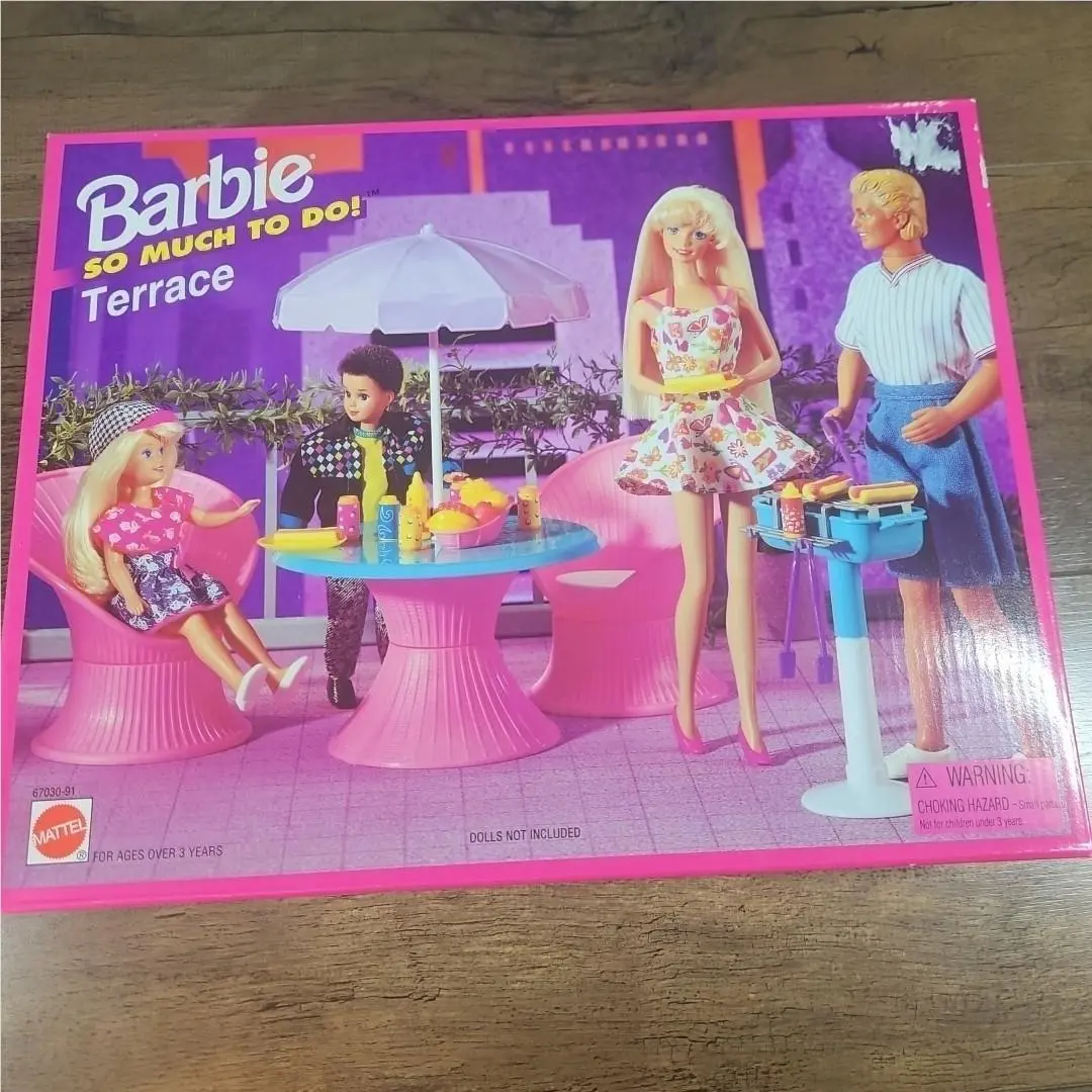 Vintage 1995 Barbie So Much Fun Terrace Set Box 67030 Mattel