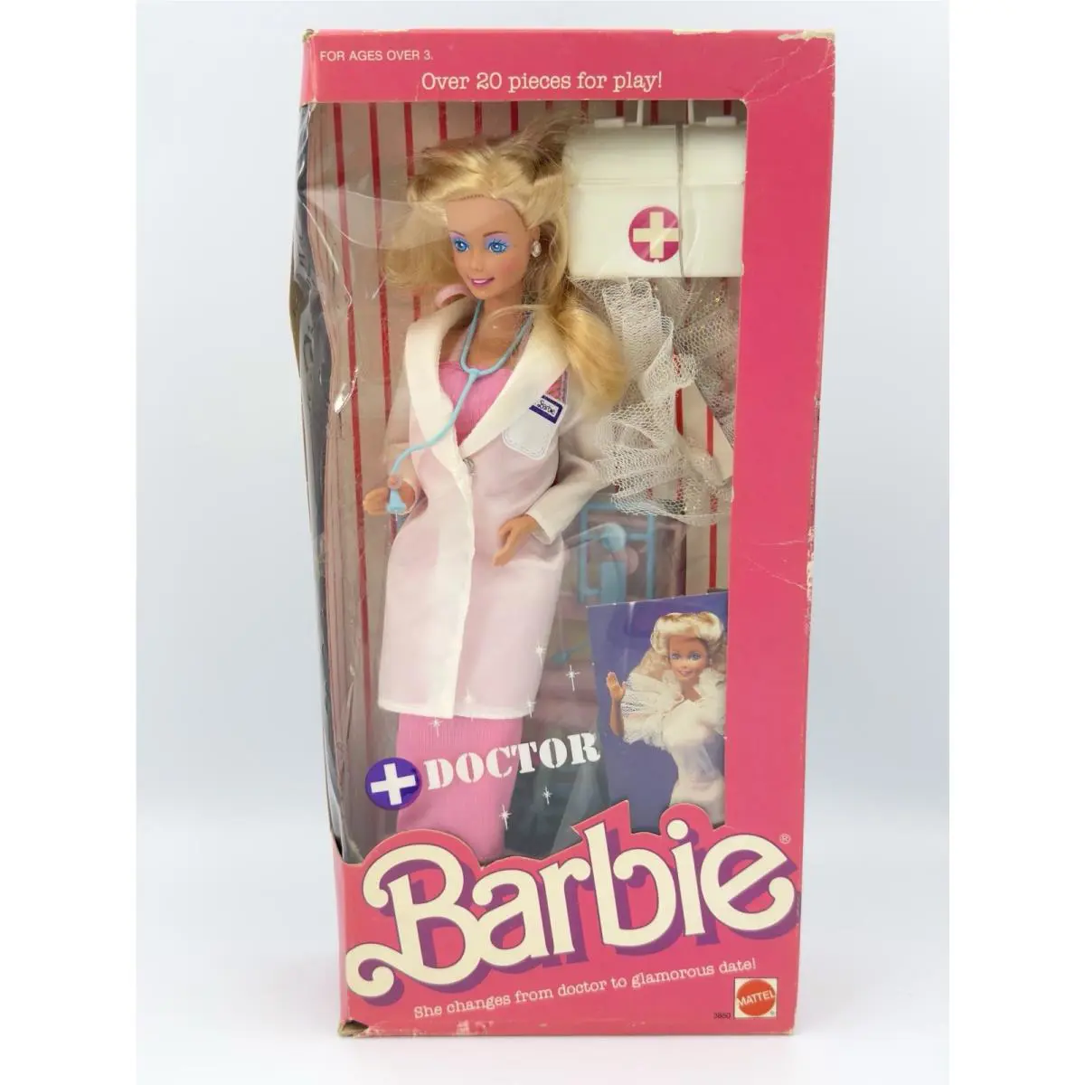 Mattel Doctor Barbie Doll Blonde Hair. Nrfb 3850