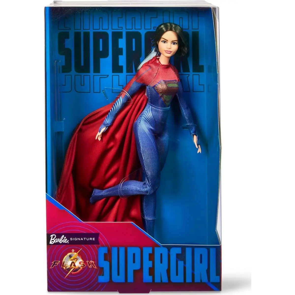 Barbie Supergirl Collectible Fashion Doll From The Flash Movie Wearing Red