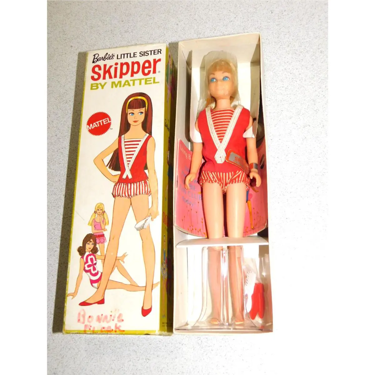 Barbie: Vintage Blonde Nrfb 1970 Reissue Skipper Doll