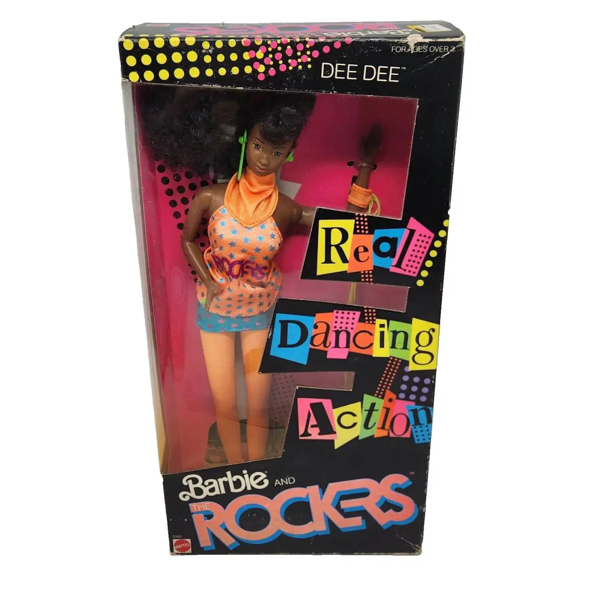 Vintage 1986 Barbie and The Rockers 3160 Dee Dee Doll Mattel Box