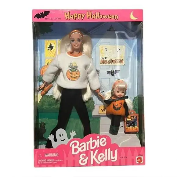 Barbie Kelly Halloween Doll Set Pumpkin Costume Special Edition 1996