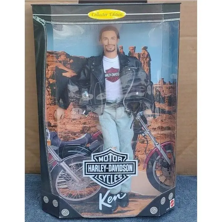Barbie Doll 1998 Harley Davidson Motor Cycles Ken 22255 Rare