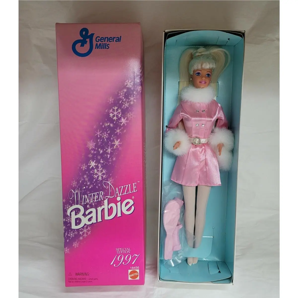 Vintage Winter Dazzle Barbie General Mills Special Edition 1997 Blonde Collect