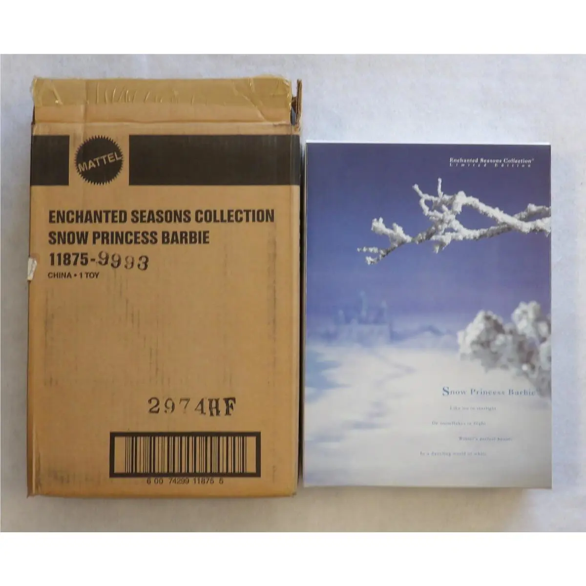 Barbie 1994 Snow Princess Doll By Mattel - - Enchanted Seasons - 11875