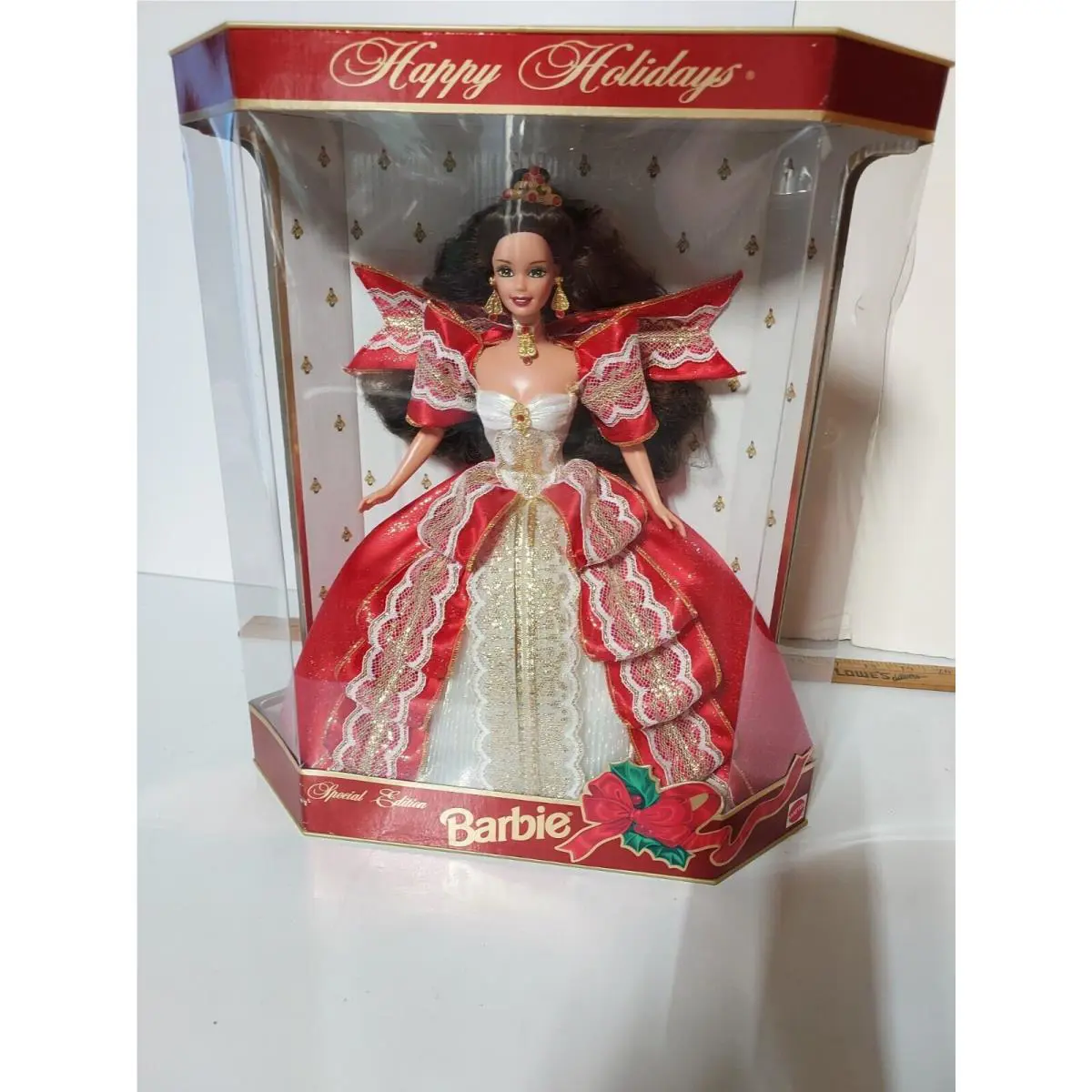 Extremely Rare Happy Holidays 1997 Barbie Doll Misprint Green Eyes 17832