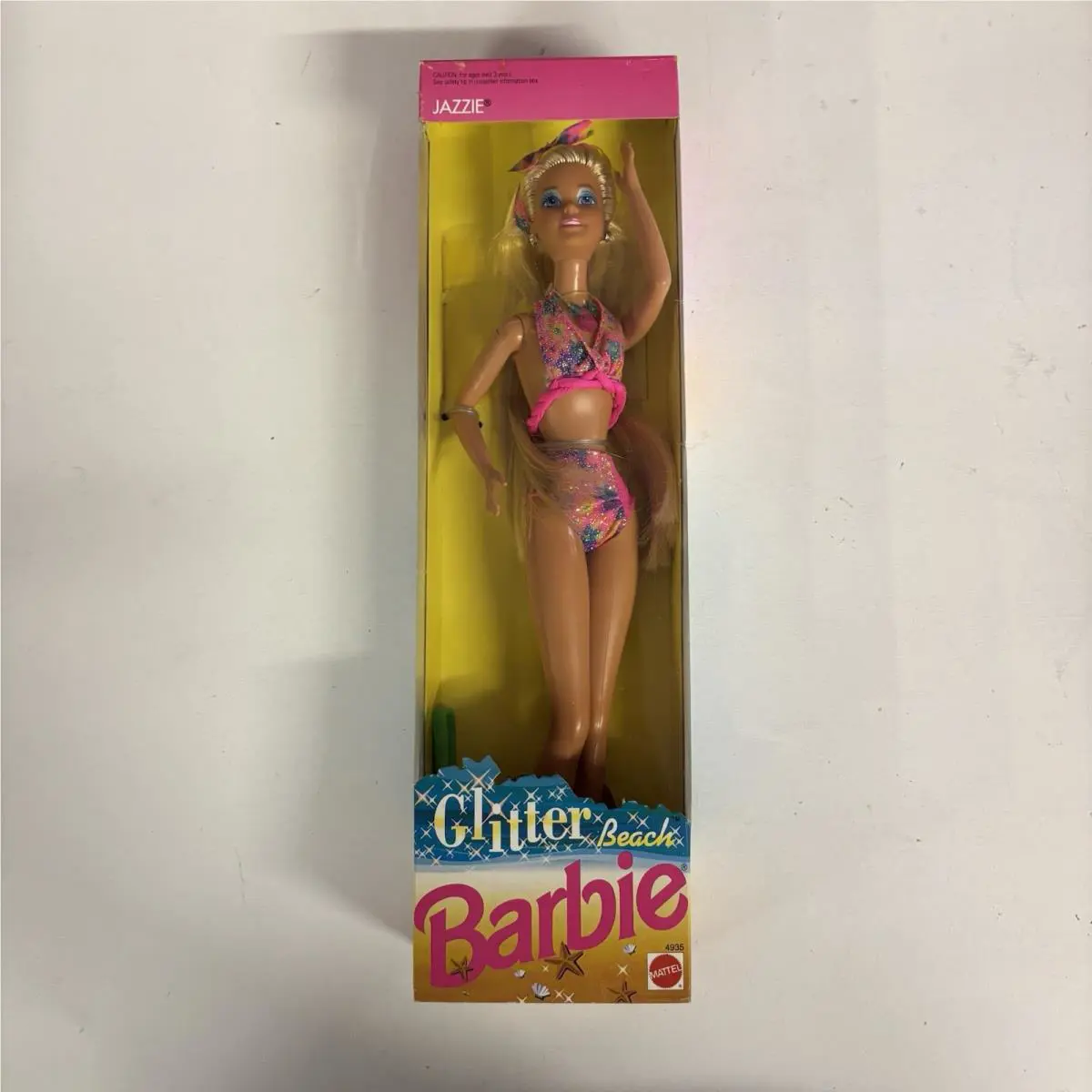 Vintage Mattel 1992 Barbie Glitter Beach Jazzie Doll 4935
