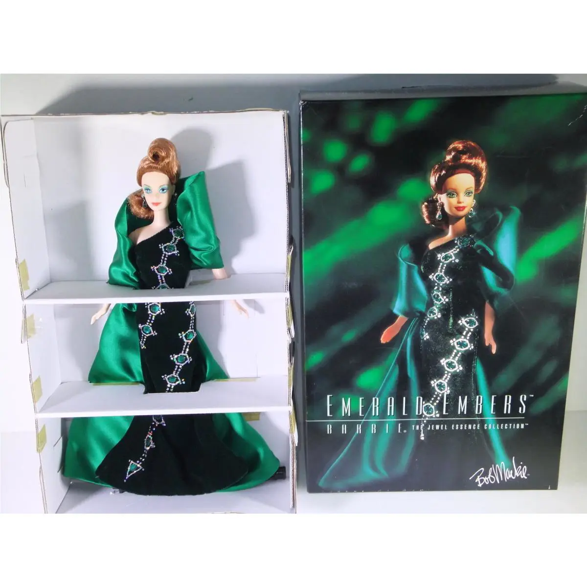 Barbie Doll 1996 Emerald Embers The Jewel Essence Collection Bob Mackie