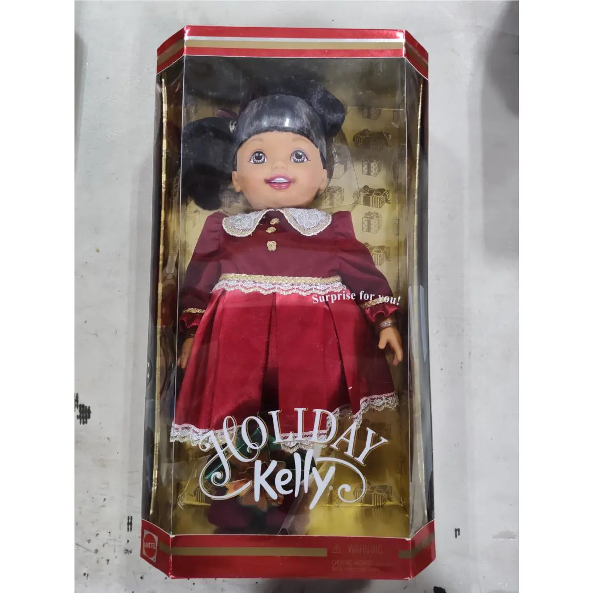 Holiday Kelly Brunette Doll 16 Barbie Mattel 28500 Vintage 2000 Christmas SH 1