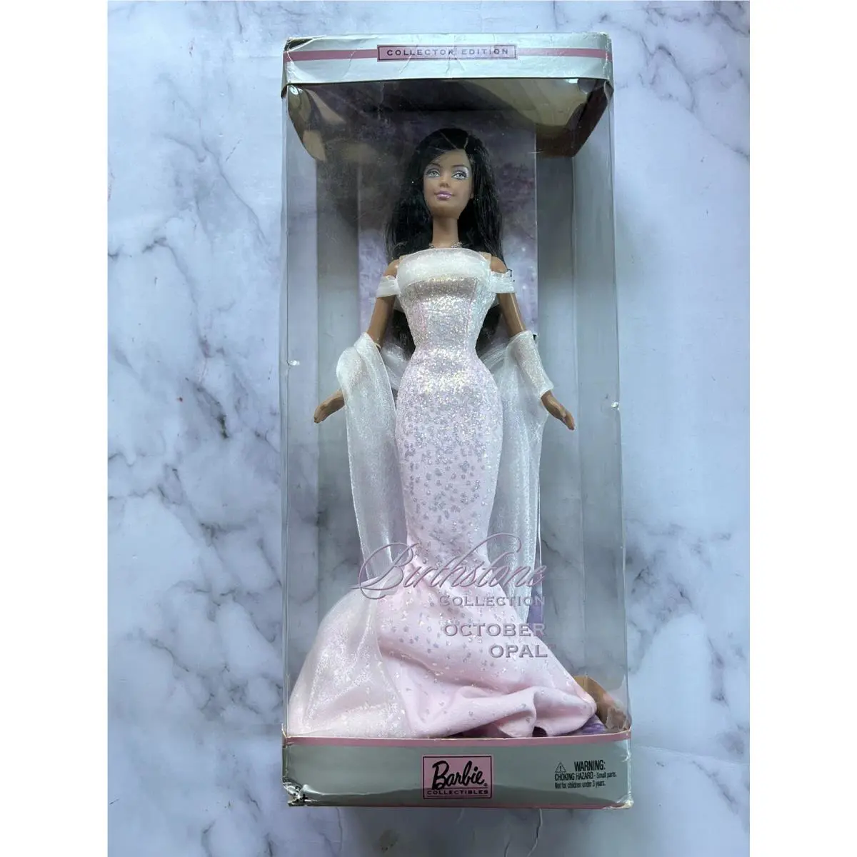 Vintage Mattel 2002 Birthstone Collection October Opal Barbie Doll
